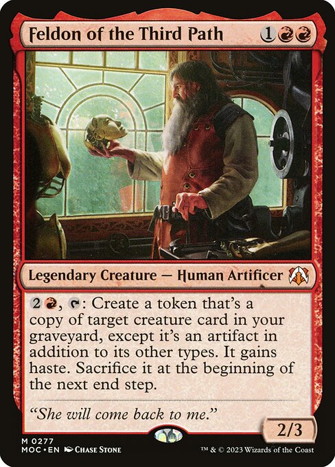 Feldon of the Third Path - March of the Machine Commander (#277) - Illustrated by Chase Stone - Magic: The Gathering Card