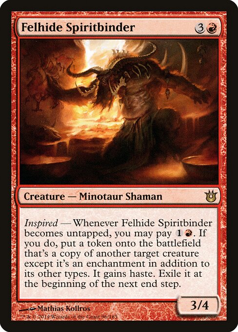 Felhide Spiritbinder - Born of the Gods Magic card