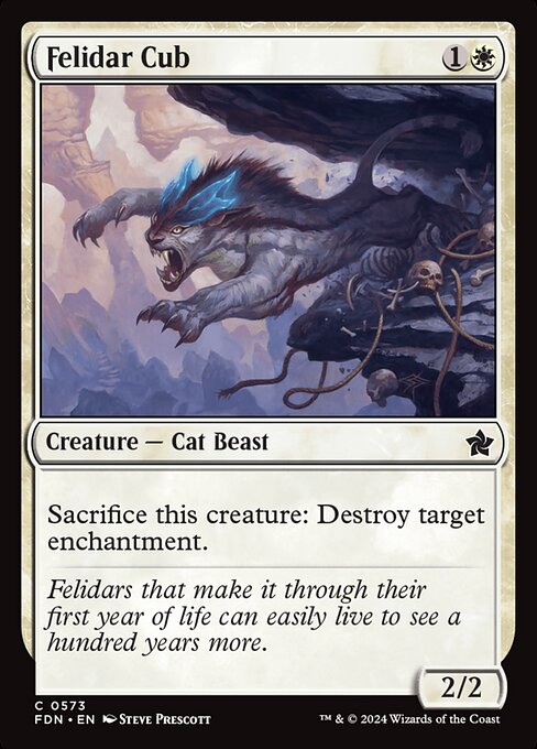 Felidar Cub - Foundations Magic card
