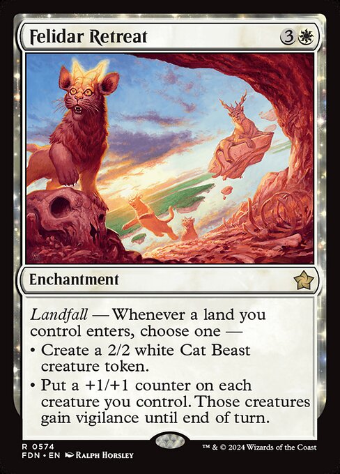 Felidar Retreat - Foundations Magic card