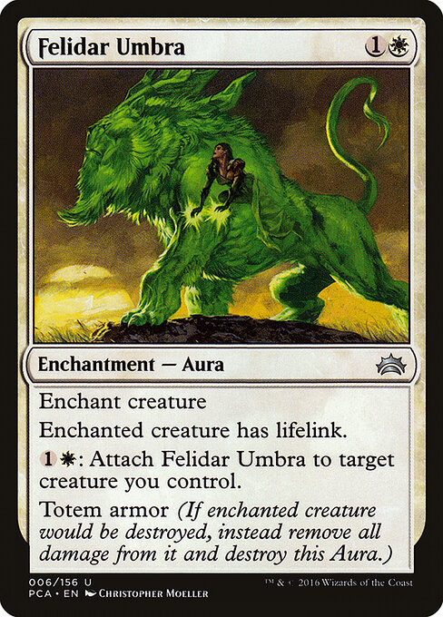 Felidar Umbra - Planechase Anthology (#6) - Illustrated by Christopher Moeller - Magic: The Gathering Card