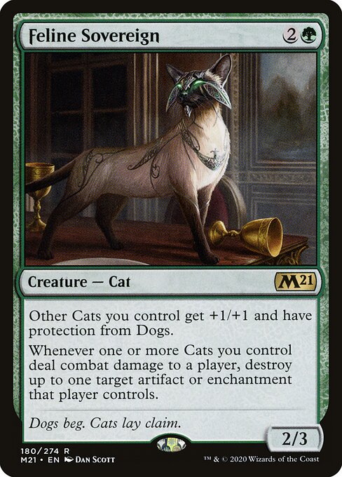 Feline Sovereign - Core Set 2021 Magic card