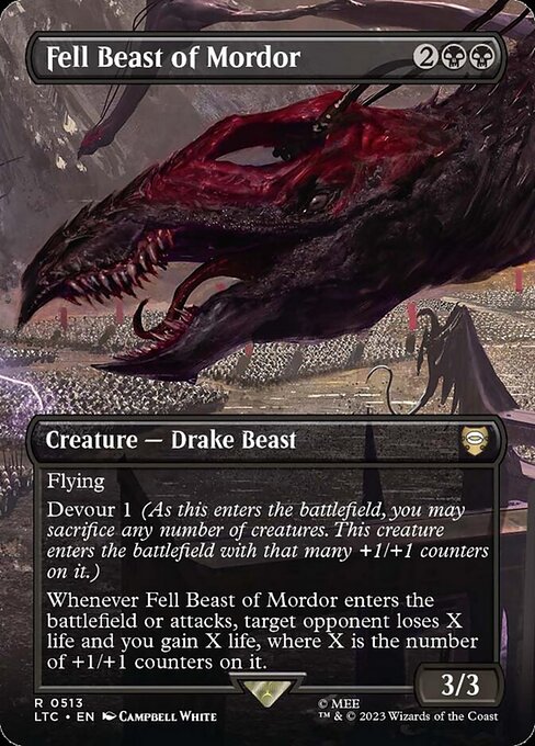 Fell Beast of Mordor - Tales of Middle-earth Commander Magic card