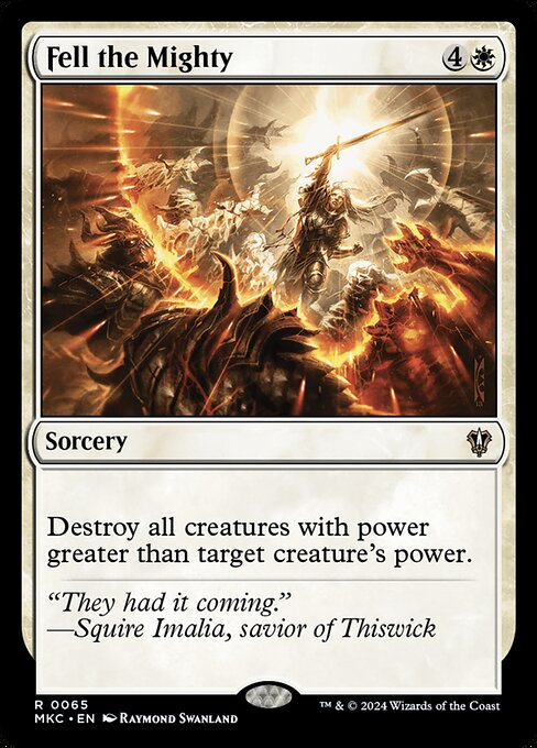 Fell the Mighty - Murders at Karlov Manor Commander Magic card