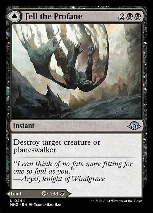 Fell the Profane // Fell Mire - Modern Horizons 3 Magic card
