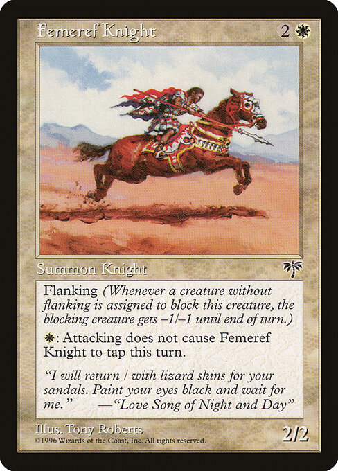 Femeref Knight - Mirage Magic card