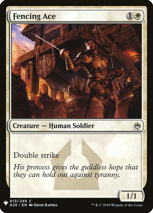 擊劍高手 (Fencing Ace) - Core Set 2020 (#16) - Illustrated by David Rapoza - Magic: The Gathering Card