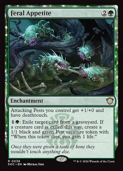 Feral Appetite - Secrets of Strixhaven Commander Magic card