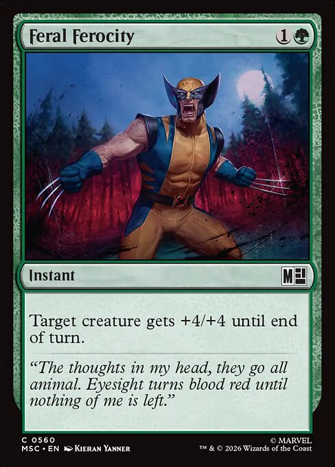 Feral Ferocity - Marvel Super Heroes Commander Magic card