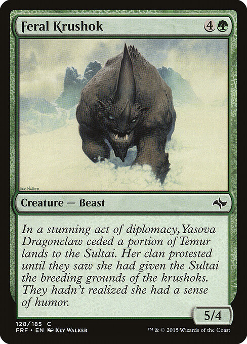 Feral Krushok - Fate Reforged Magic card