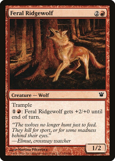Feral Ridgewolf - Innistrad Magic card