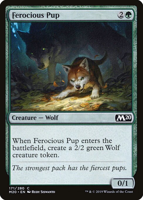 Ferocious Pup - Core Set 2020 Magic card