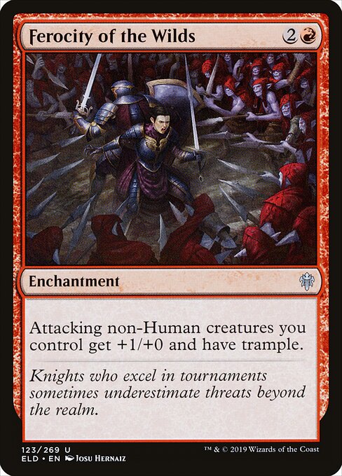 Ferocity of the Wilds - Throne of Eldraine Magic card