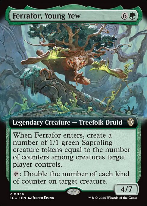 Ferrafor, Young Yew - Lorwyn Eclipsed Commander (#36) - Illustrated by Jesper Ejsing - Magic: The Gathering Card