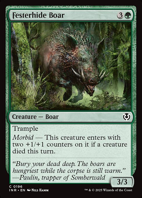 Festerhide Boar - Innistrad Remastered Magic card