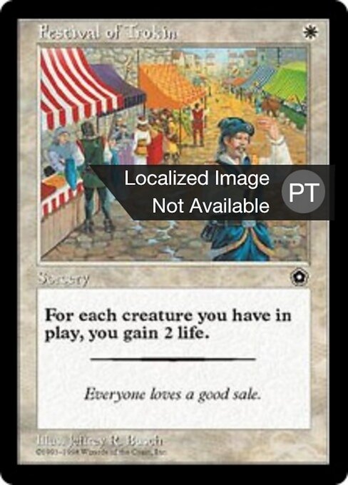 Fiera di Trokin (Festival of Trokin) - Portal Second Age (#16) - Illustrated by Jeffrey R. Busch - Magic: The Gathering Card