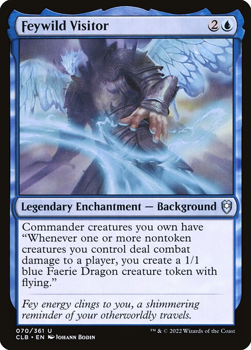 妖精荒野訪客 (Feywild Visitor) - Commander Legends: Battle for Baldur's Gate (#70) - Illustrated by Johann Bodin - Magic: The Gathering Card