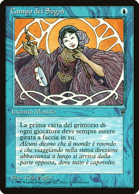 Campo dei Sogni (Field of Dreams) - Legends (#55) - Illustrated by Kaja Foglio - Magic: The Gathering Card