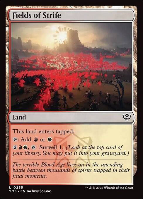 Fields of Strife - Secrets of Strixhaven Magic card