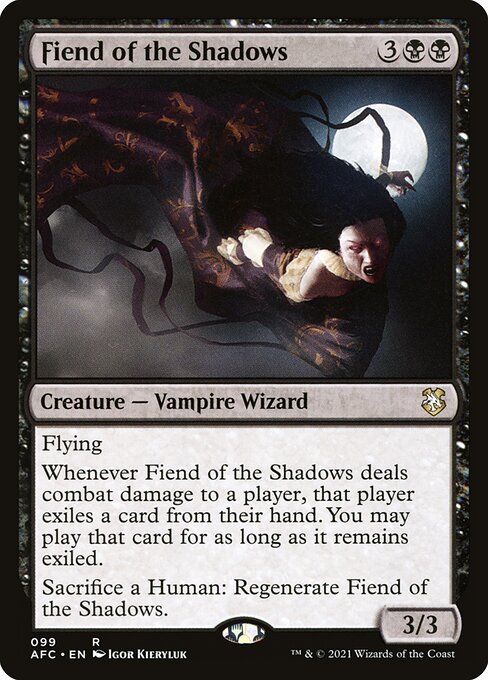 Fiend of the Shadows - Forgotten Realms Commander Magic card