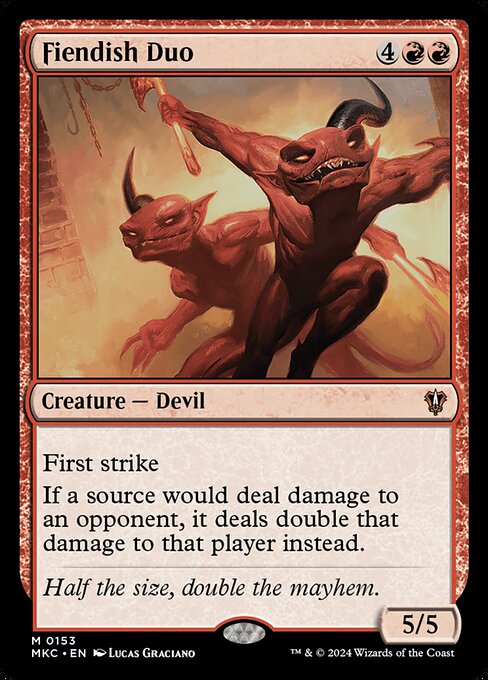 Fiendish Duo - Murders at Karlov Manor Commander Magic card