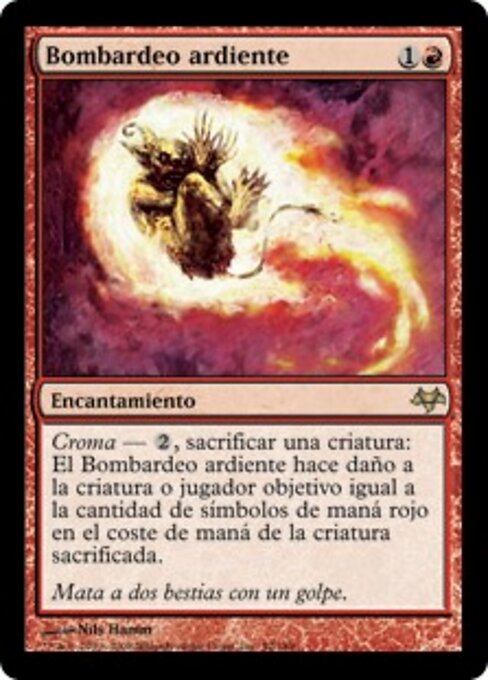 Bombardeo ardiente (Fiery Bombardment) - Eventide (#52) - Illustrated by Nils Hamm - Magic: The Gathering Card
