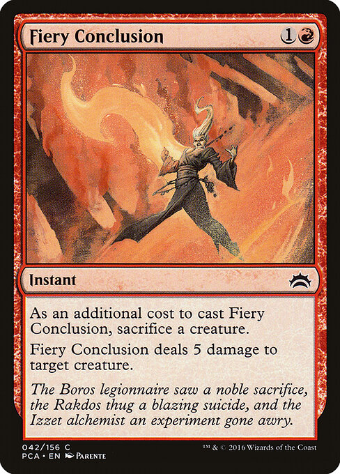Fiery Conclusion - Planechase Anthology Magic card