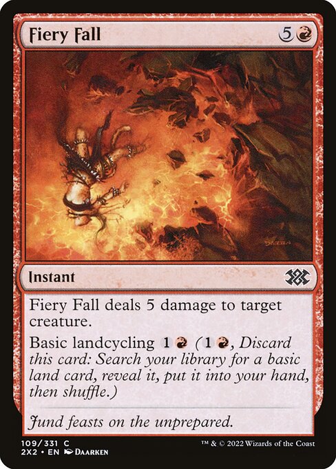 Fiery Fall - Double Masters 2022 Magic card