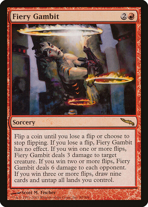 Fiery Gambit - Mirrodin Magic card