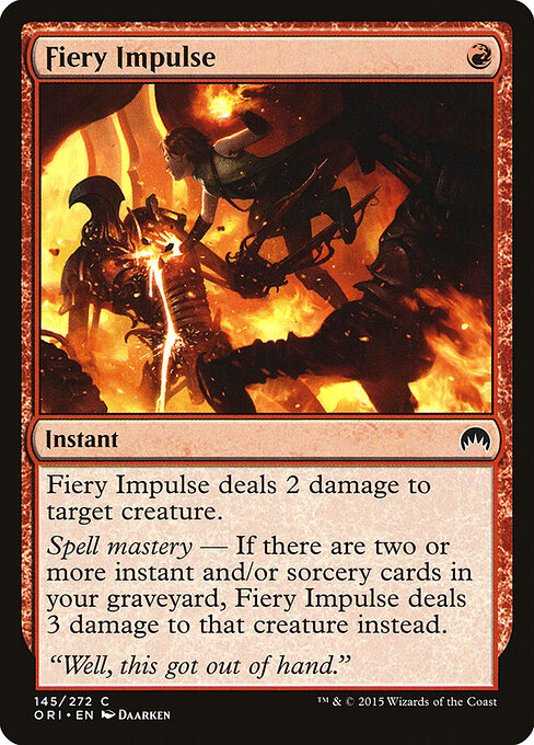 Fiery Impulse - Magic Origins Magic card