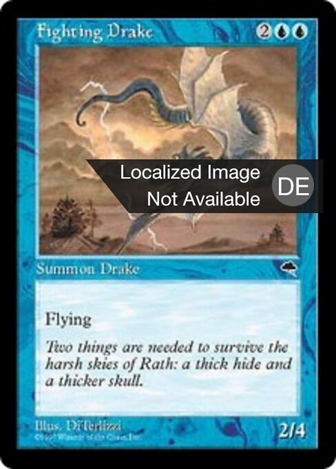 Kämpfender Sceada (Fighting Drake) - Eighth Edition (#77) - Illustrated by Matt Cavotta - Magic: The Gathering Card