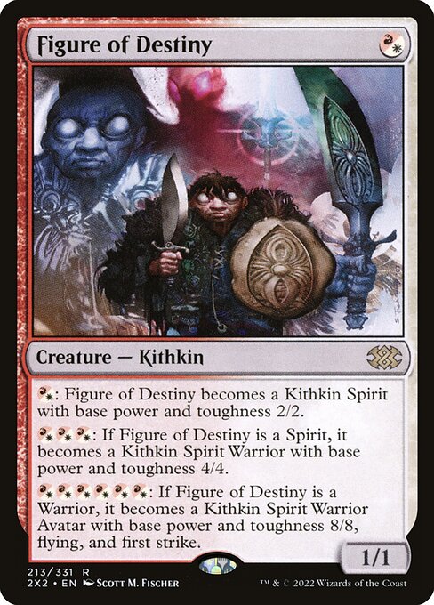 Figure of Destiny - Double Masters 2022 (#213) - Illustrated by Scott M. Fischer - Magic: The Gathering Card