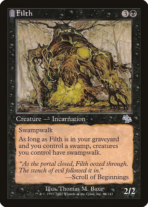 Filth - Judgment (#66) - Illustrated by Thomas M. Baxa - Magic: The Gathering Card