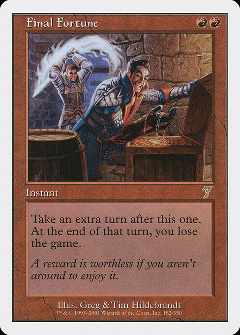 Final Fortune - Seventh Edition Magic card