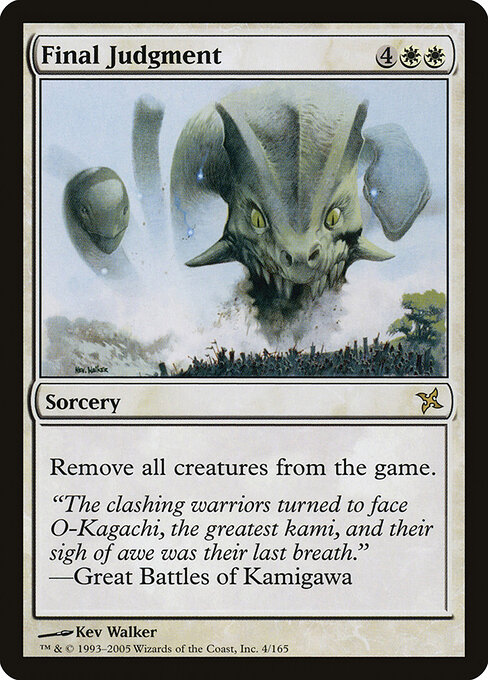 Final Judgment - Betrayers of Kamigawa (#4) - Illustrated by Kev Walker - Magic: The Gathering Card
