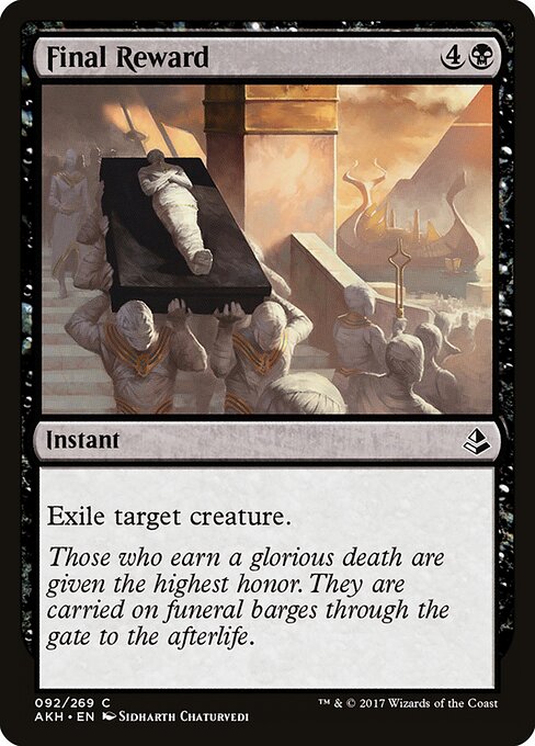 Final Reward - Amonkhet Magic card