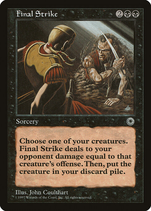 Final Strike - Portal Magic card