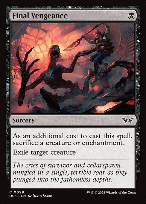 Final Vengeance - Duskmourn: House of Horror Magic card