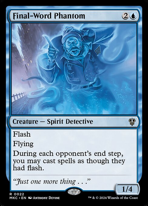 Final-Word Phantom - Murders at Karlov Manor Commander Magic card