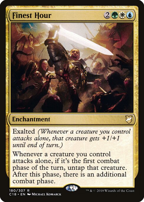 Finest Hour - Commander 2018 Magic card
