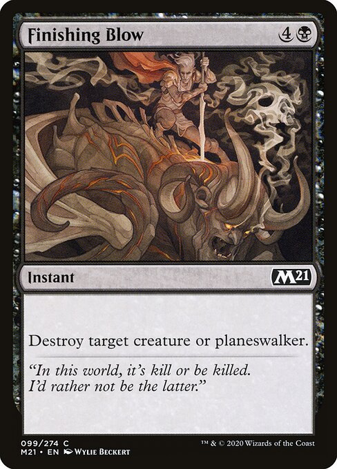 Finishing Blow - Core Set 2021 Magic card