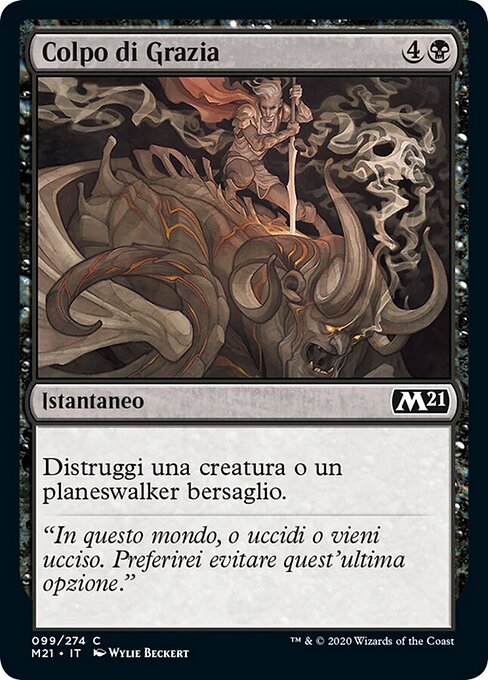Golpe Finalizador (Finishing Blow) - Core Set 2021 (#99) - Illustrated by Wylie Beckert - Magic: The Gathering Card