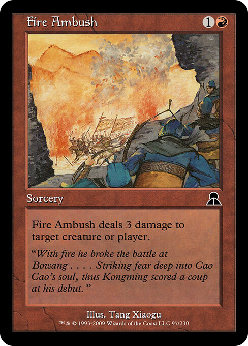 Fire Ambush - Masters Edition III Magic card