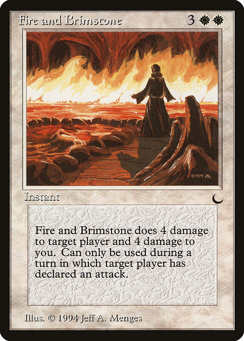 Fire and Brimstone - The Dark Magic card