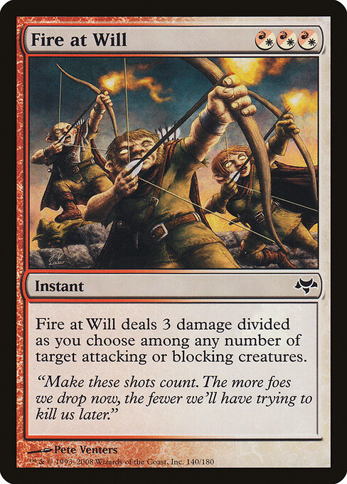 Fire at Will - Eventide Magic card