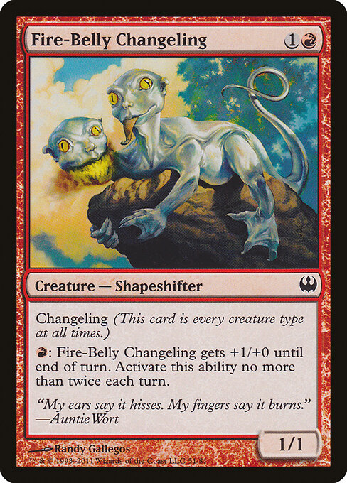 Fire-Belly Changeling - Duel Decks: Knights vs. Dragons Magic card