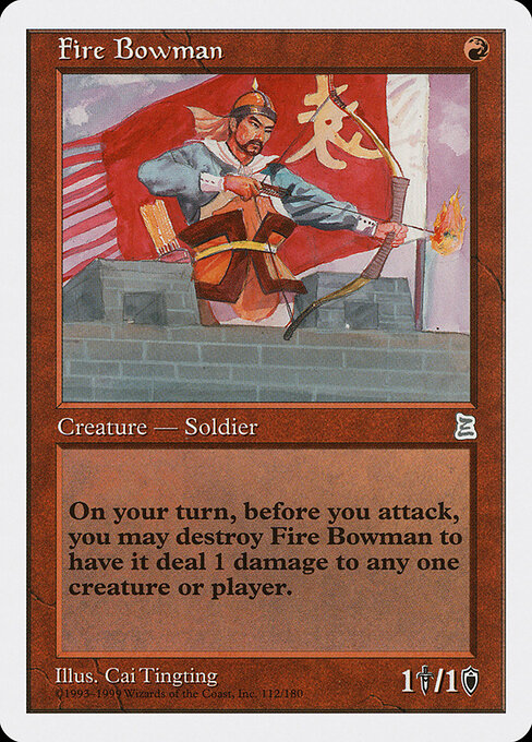 Fire Bowman - Portal Three Kingdoms Magic card