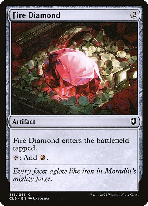 Fire Diamond - Commander Legends: Battle for Baldur's Gate (#313) - Illustrated by Gaboleps - Magic: The Gathering Card
