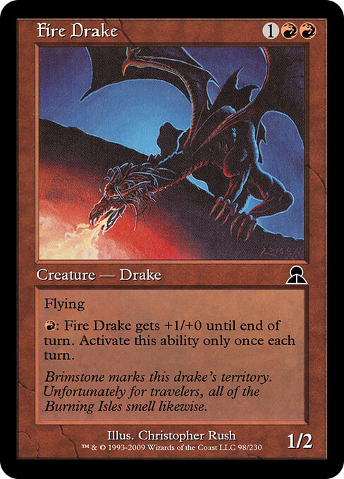 Fire Drake - Masters Edition III Magic card