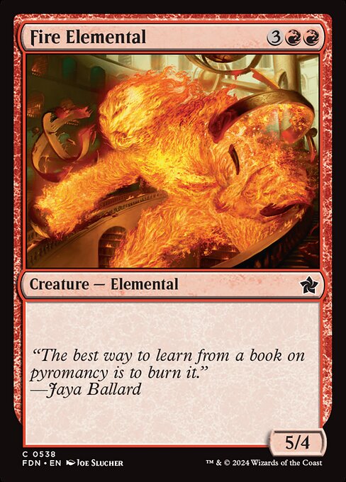 Fire Elemental - Foundations Magic card
